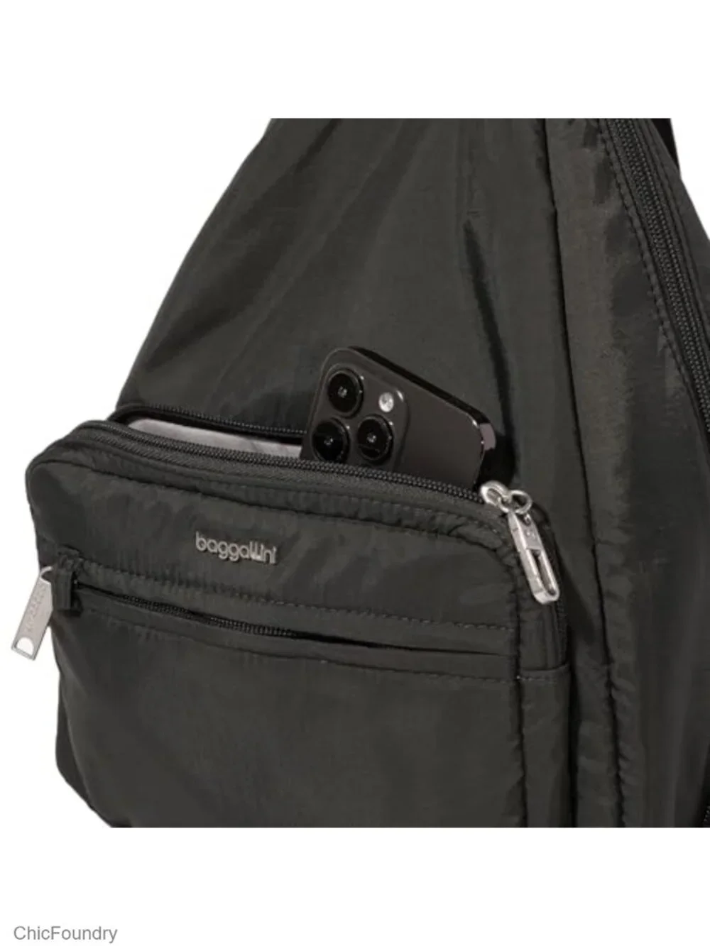 Baggallini Securtex Anti-Theft Convertible Sling Crossbody Nylon